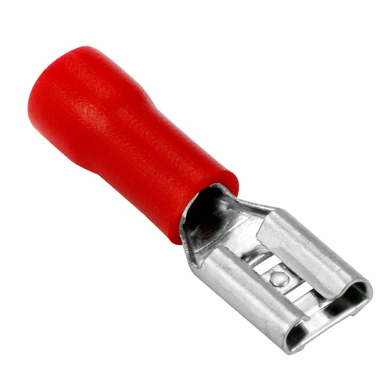 Conext Link Qdvf-187R25 Vinyl Quick Disconnect Terminal Female 25 Pack (0.187"", Red 22-18 Gauge) (17310)